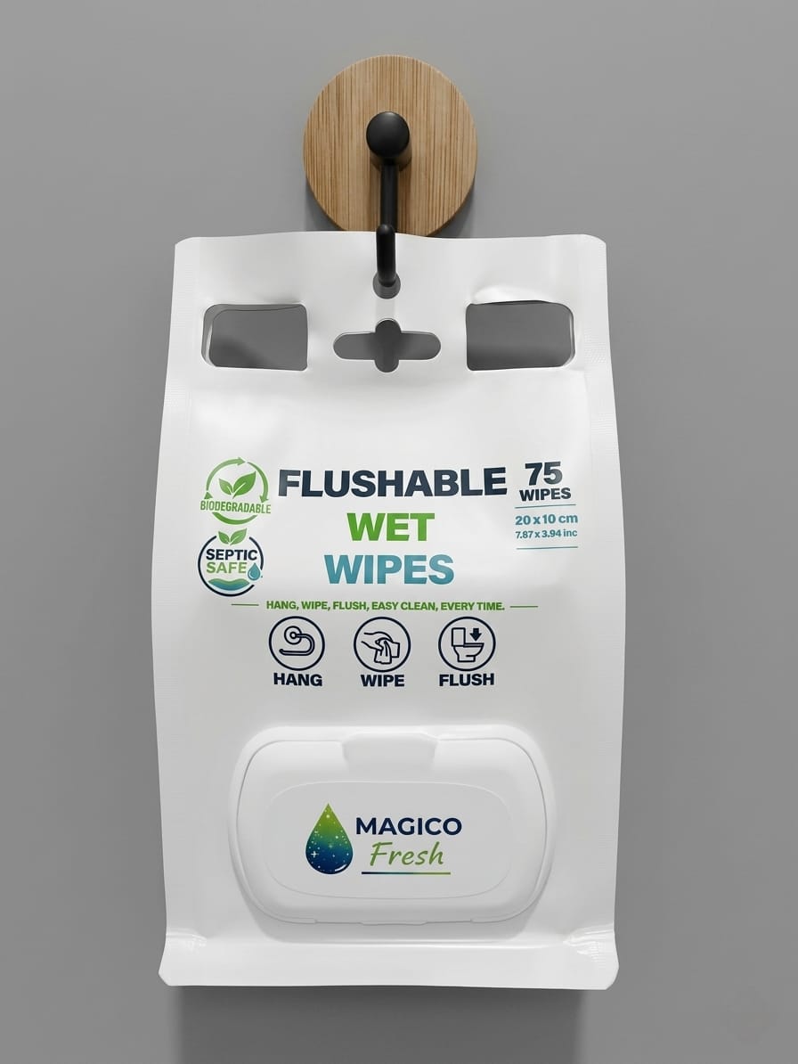 Magico Fresh ıslak mendil ambalaj tasarımı