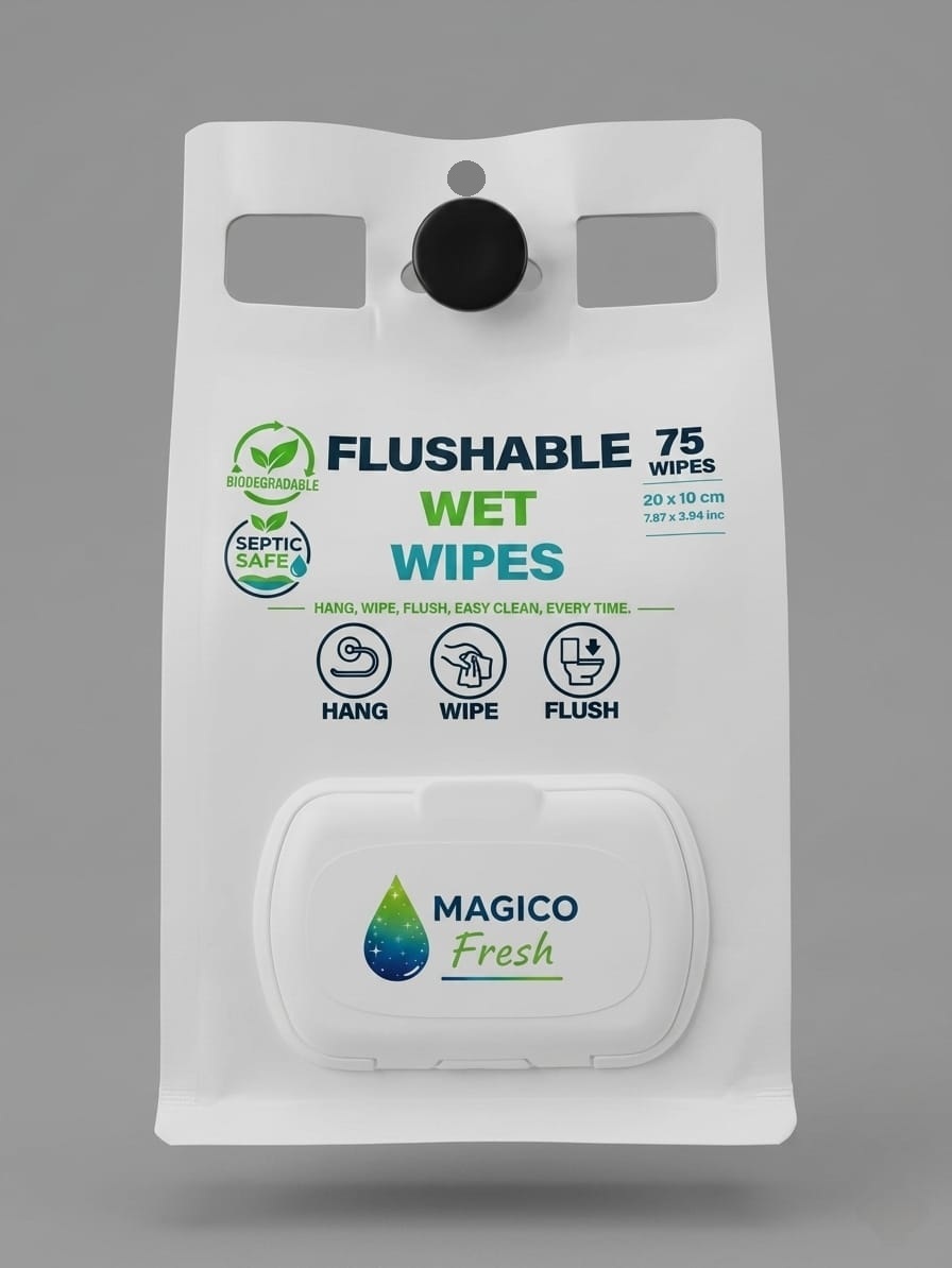 Magico Fresh ıslak mendil ambalaj tasarımı