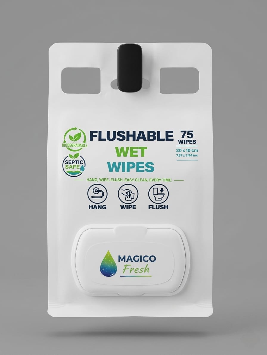 Magico Fresh ıslak mendil ambalaj tasarımı