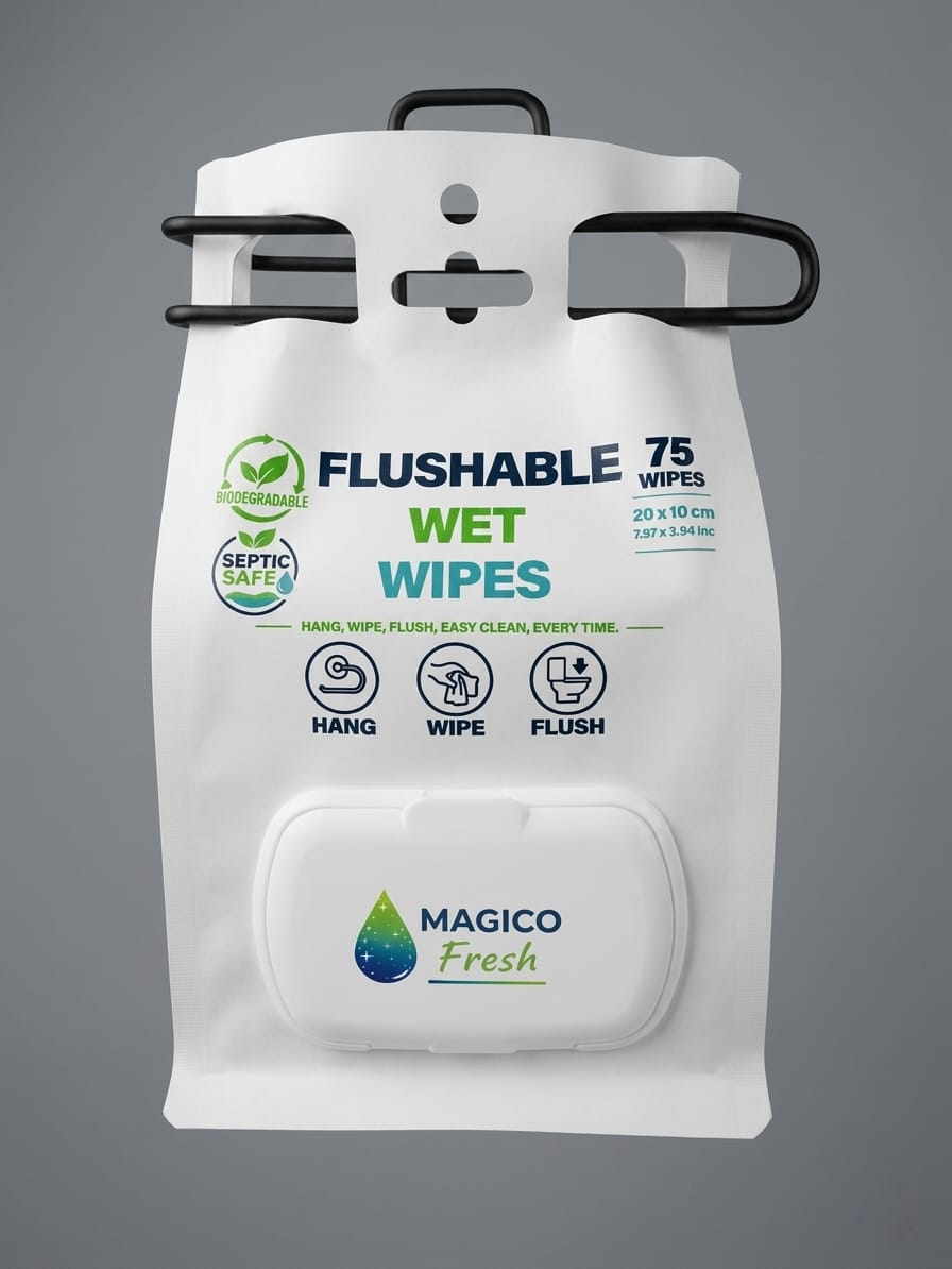 Magico Fresh ıslak mendil ambalaj tasarımı